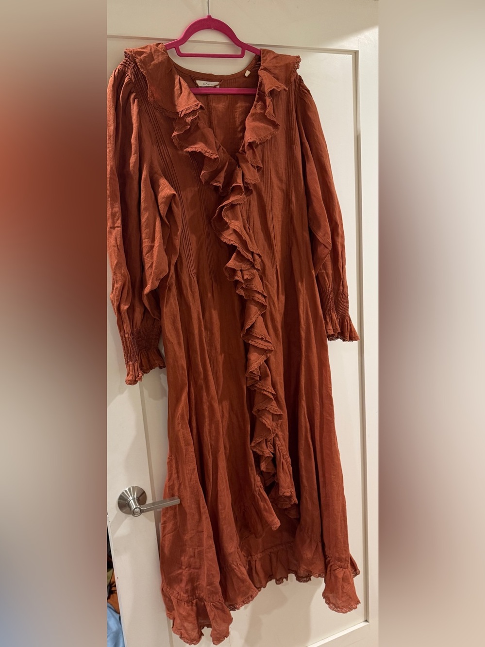 Doen Nadia Ruffle-Front Women's Dress